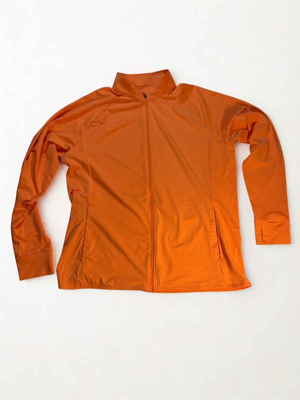 Womens Orange Lightweight Full-Zip Jacket UPF 50+ size XL